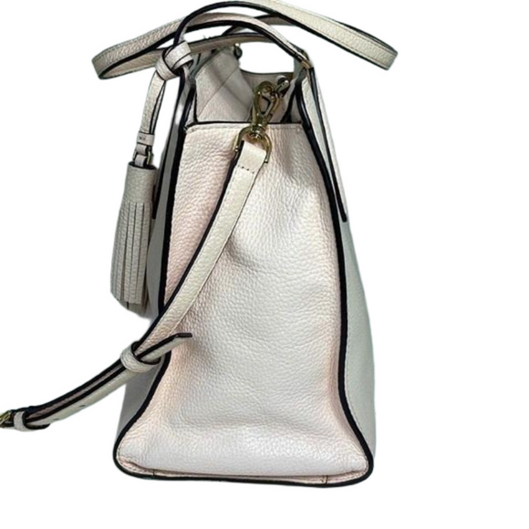 KATE SPADE NEW YORK Rowe Crossbody Satchel Pink Pebbled Leather Medium Purse - Picture 8 of 17